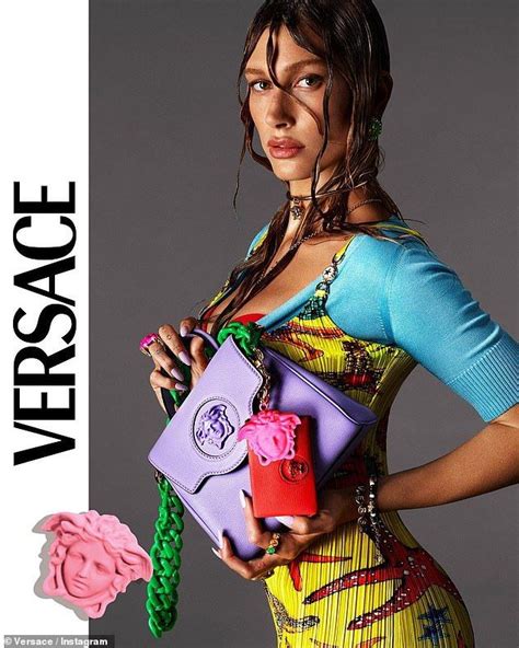 hailey bieber versace 2021|Versace handbags 2021.